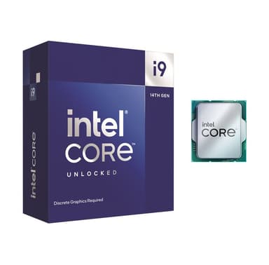 Intel® | Core™ i9-14900KF - 24-kärniga - 3,2 GHz (upp till 6 GHz turbo) - LGA1700-sockel | Box (utan kylare)