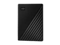 WD My Passport WDBPKJ0050BBK - Hårddisk - krypterad - 5 TB - extern (bärbar) - USB 3.2 Gen 1 - 5400 rpm - 256-bitars AES - svart