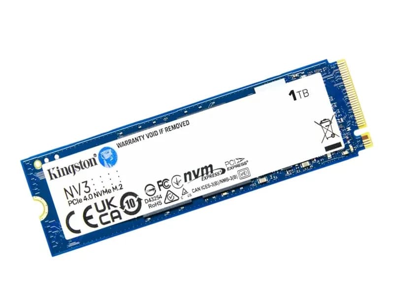 Kingston NV3 SNV3S/1000G SSD 1 TB M.2 2280 PCIe 4.0 x4 NVMe 6000 MB/s