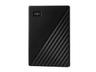 WD My Passport WDBPKJ0050BBK - Hårddisk - krypterad - 5 TB - extern (bärbar) - USB 3.2 Gen 1 - 5400 rpm - 256-bitars AES - svart