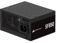 CORSAIR SF Series SF850 - Nätaggregat (intern) - ATX12V 3.1/ EPS12V - 80 PLUS Platinum - AC 100-240 V - 850 Watt - Europa