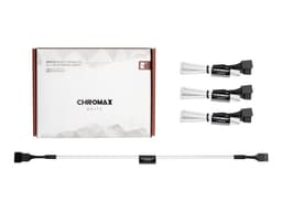 Noctua NA-SEC1 chromax.white - Förlängningsströmkabel till fläkt - 4-stifts PWM (hona) till 4-stifts PWM (hane) - 30 cm - vit