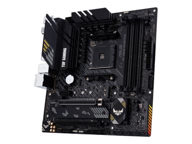ASUS TUF GAMING B550M-PLUS - Moderkort - micro ATX - Socket AM4 - AMD B550 Chipuppsättning - USB-C Gen2, USB 3.2 Gen 1, USB 3.2 Gen 2 - 2.5 Gigabit LAN - inbyggda grafiken (CPU krävs) - HD-ljud (8 kanaler)