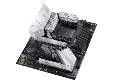 ASUS ROG STRIX B550-A GAMING - Moderkort - ATX - Socket AM4 - AMD B550 Chipuppsättning - USB-C Gen2, USB 3.2 Gen 1, USB 3.2 Gen 2 - 2.5 Gigabit LAN - inbyggda grafiken (CPU krävs) - HD-ljud (8 kanaler)