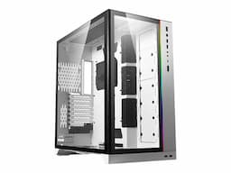 Lian Li O11D XL - ROG Certified Edition - tower - utökad ATX - genomskinlig sidopanel (härdat glas) - ingen strömförsörjning - vit - USB/ljud