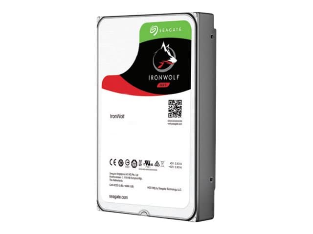 Seagate IronWolf ST10000VN000 - Hårddisk - 10 TB - inbyggd - 3.5 - SATA 6Gb/s - 7200 rpm - buffert: 256 MB - med 3 års Seagate Rescue Data Recovery