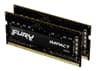 Kingston FURY Impact - DDR4 - sats - 16 GB: 2 x 8 GB - SO DIMM 260-pin - 3200 MT/s / PC4-25600 - CL20 - 1.2 V - ej buffrad - icke ECC - svart