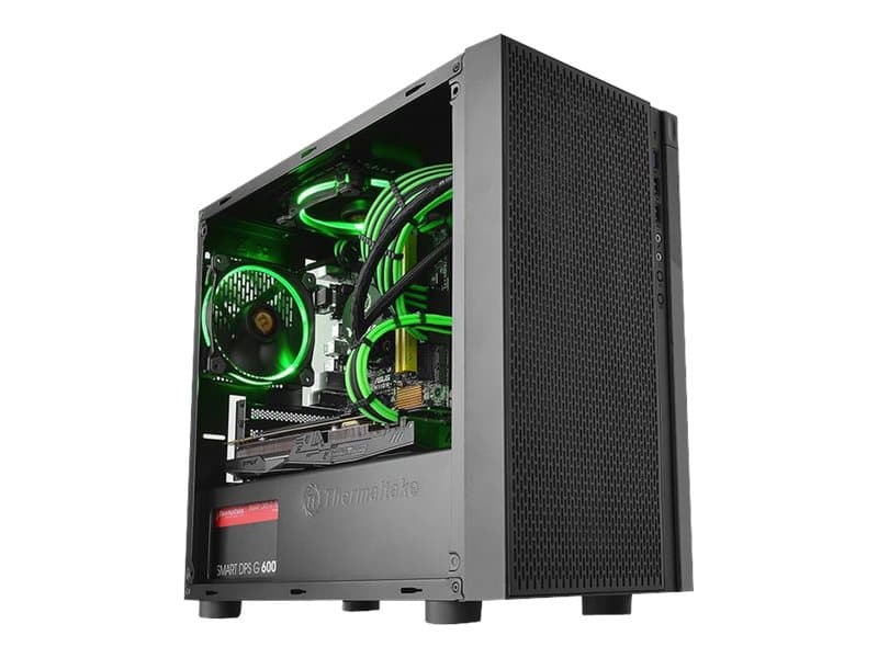 Thermaltake Versa H18 tower micro ATX genomskinlig sidopanel