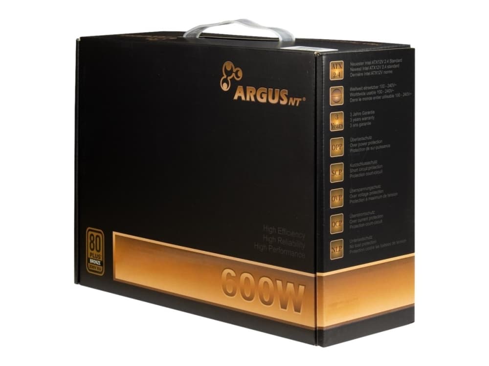 Inter-Tech Argus BPS-600W Bronze Strömförsörjning