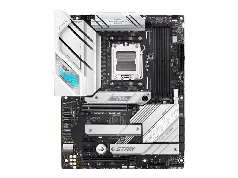 ASUS ROG STRIX B650-A GAMING WIFI - Moderkort - ATX - Socket AM5 - AMD B650 Chipuppsättning - USB-C 3.2 Gen 2x2, USB-C 3.2 Gen2, USB 3.2 Gen 2, USB 3.2 Gen 1 - 2.5 Gigabit LAN, Wi-Fi 6, Bluetooth - inbyggda grafiken (CPU krävs) - HD-ljud (8 kanaler)