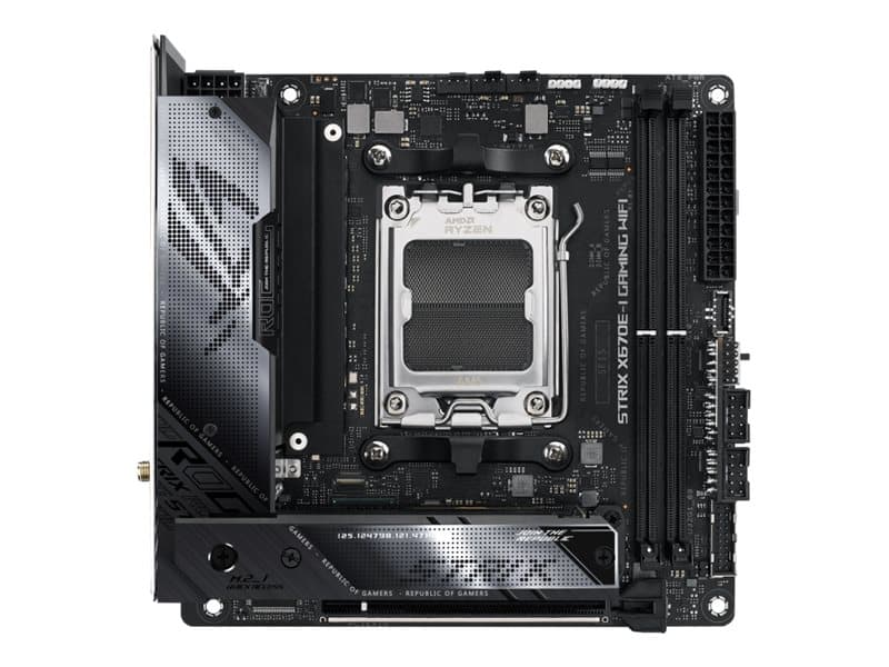 ASUS ROG STRIX X670E-I GAMING WIFI Moderkort - AMD X670E - AMD AM5 socket - DDR5 RAM - Mini-ITX