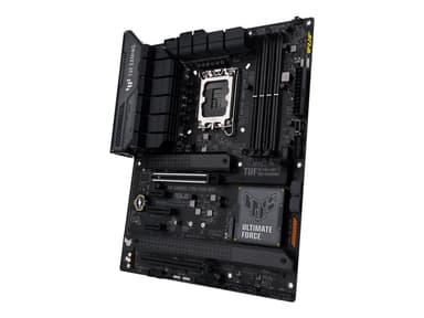ASUS TUF GAMING Z790-PLUS WIFI - Moderkort - ATX - LGA1700-uttag - Z790 Chipuppsättning - USB-C 3.2 Gen 2x2, USB-C 3.2 Gen2, USB 3.2 Gen 1, USB 3.2 Gen 2 - 2.5 Gigabit LAN, Wi-Fi 6E, Bluetooth - inbyggda grafiken (CPU krävs) - HD-ljud (8 kanaler)