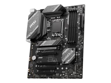 MSI B760 GAMING PLUS WIFI - Moderkort - ATX - LGA1700-uttag - B760 Chipuppsättning - USB 3.2 Gen 1, USB 3.2 Gen 2, USB-C 3.2 Gen2 - 2.5 Gigabit LAN, Wi-Fi 6E, Bluetooth - inbyggda grafiken (CPU krävs) - HD-ljud (8 kanaler)