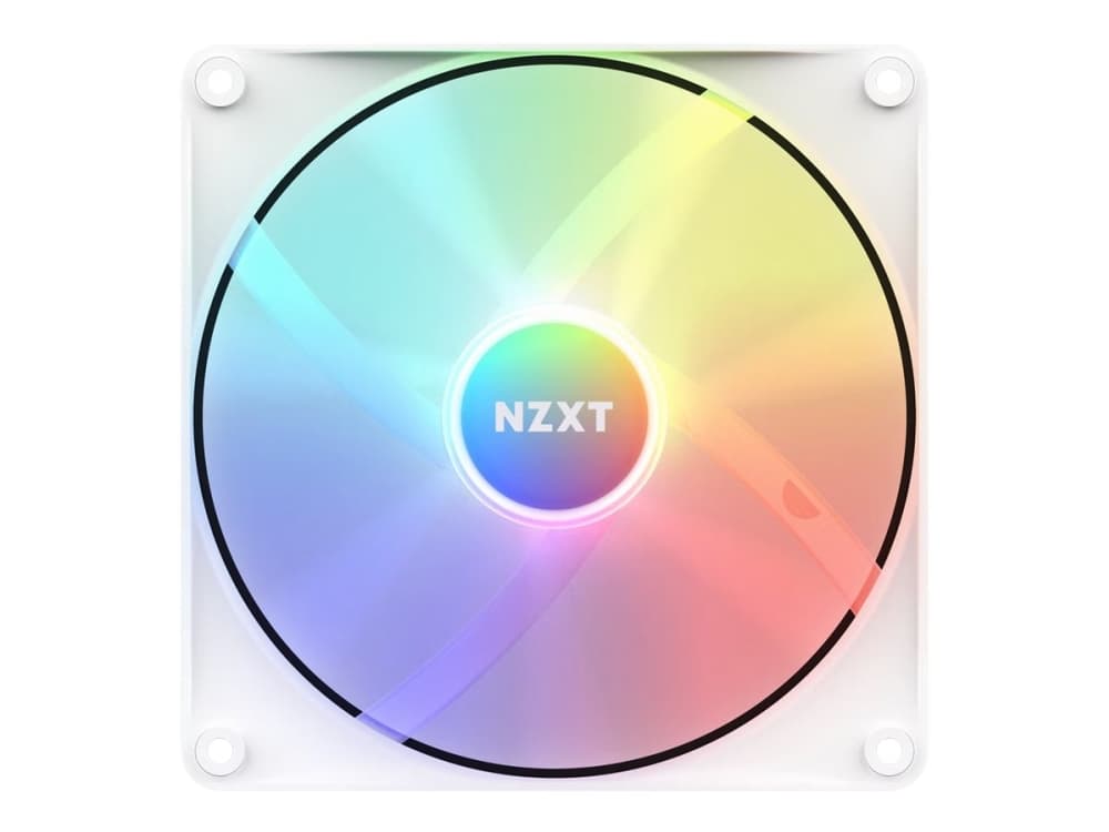 NZXT F Series F140 RGB - Lådfläkt - 140 mm - matt vit