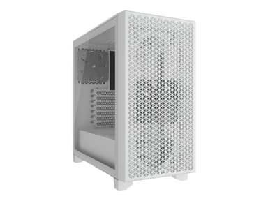 CORSAIR 3000D AIRFLOW - Mid tower - utökad ATX - genomskinlig sidopanel (härdat glas) - ingen strömförsörjning (ATX) - vit - USB/ljud