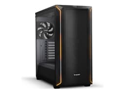 be quiet! - Midi-torn - utökad ATX - genomskinlig sidopanel (härdat glas) - ingen strömförsörjning (ATX / PS/2) - svart - USB/ljud