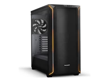be quiet! - Midi-torn - utökad ATX - genomskinlig sidopanel (härdat glas) - ingen strömförsörjning (ATX / PS/2) - svart - USB/ljud