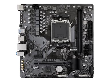 Gigabyte A620M H - Moderkort - micro ATX - Socket AM5 - AMD A620 Chipuppsättning - USB 3.2 Gen 1, USB-C 3.2 Gen 1 - Gigabit LAN - inbyggda grafiken (CPU krävs) - HD-ljud (8 kanaler)