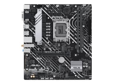 ASUS PRIME H610M-A WIFI - Moderkort - micro ATX - LGA1700-uttag - H610 Chipuppsättning - USB 3.2 Gen 2, USB 3.2 Gen 1 - Gigabit LAN, Wi-Fi, Bluetooth - inbyggda grafiken (CPU krävs) - HD-ljud (8 kanaler)