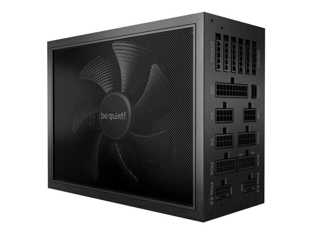 be quiet! Dark Power Pro 13 1600W - Nätaggregat (intern) - ATX12V 3.0/ EPS12V 2.92 - 80 PLUS Titanium - Växelström 115-240 V - 1600 Watt - aktive PFC - Europa - svart