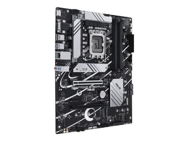 ASUS PRIME B760-PLUS - Moderkort - ATX - LGA1700-uttag - B760 Chipuppsättning - USB-C 3.2 Gen 2x2, USB-C 3.2 Gen 1, USB 3.2 Gen 2, USB 3.2 Gen 1, USB4 - 2.5 Gigabit LAN - inbyggda grafiken (CPU krävs) - HD-ljud (8 kanaler)