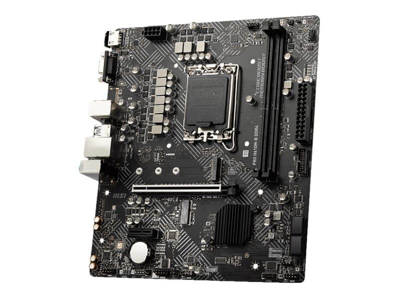MSI PRO H610M-G DDR5 - Motherboard - micro ATX - LGA1700 socket - H610 Chipset - USB 3.2 Gen 1 - Gigabit LAN - onboard grafik (CPU required - HD Audio (8-channels)