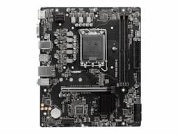 MSI PRO H610M-E - Moderkort - micro ATX - LGA1700-uttag - H610 Chipuppsättning - USB 3.2 Gen 1 - Gigabit LAN - inbyggda grafiken (CPU krävs) - HD-ljud (8 kanaler)