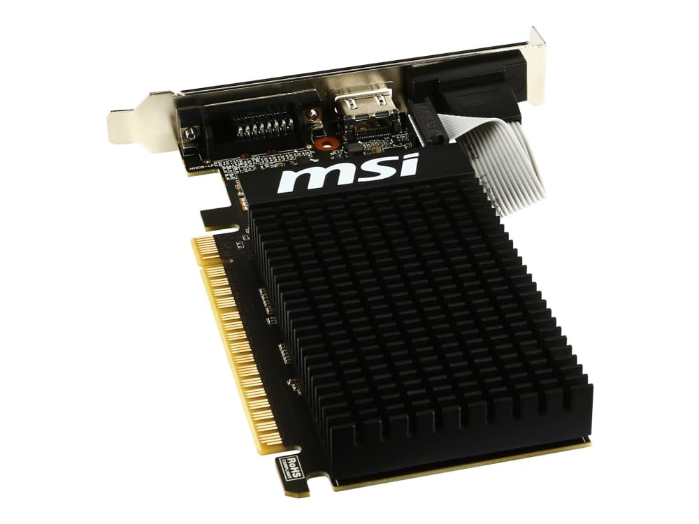 MSI GT 710 2GD3H LP Grafikkort GF GT 710 2 GB DDR3 PCIe 2.0 x16 låg profil