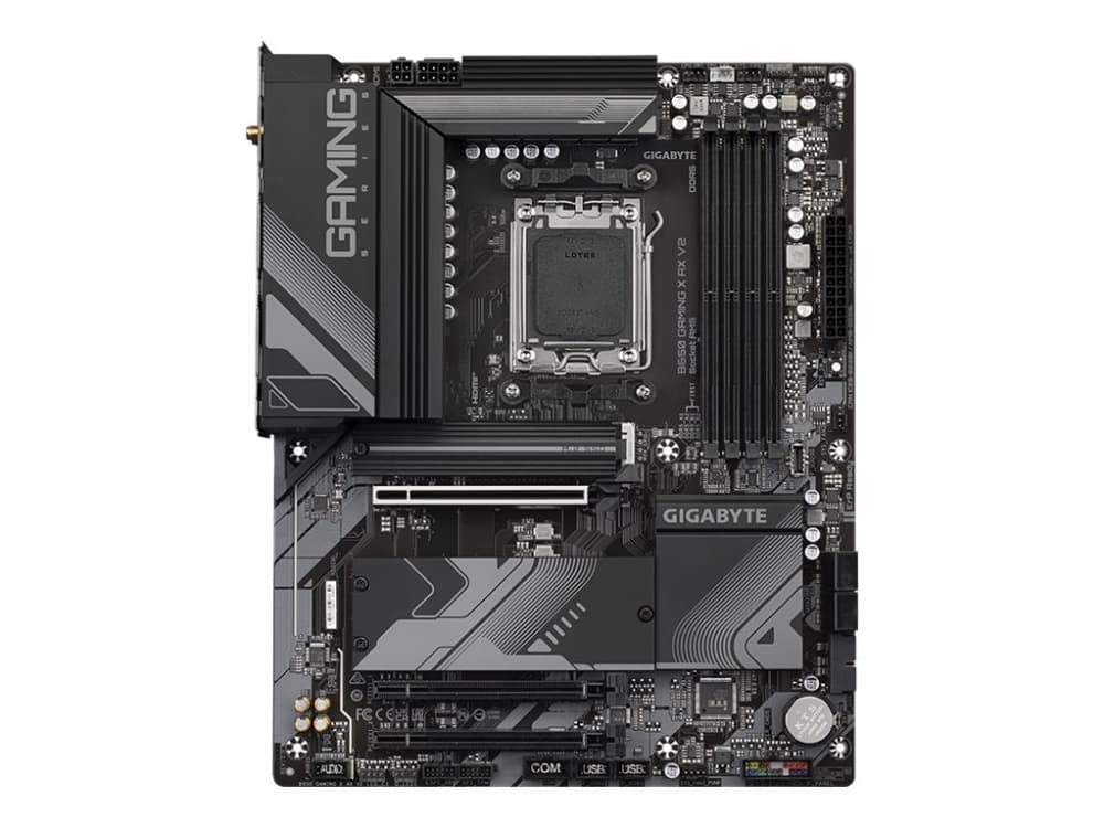 GIGABYTE B650 GAMING X AX V2 Moderkort / AM5 / ATX / DDR5 / 1x PCIe 4.0 / 3x M.2