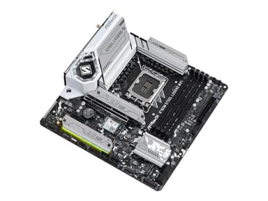 ASRock B760M Steel Legend WiFi - Moderkort - micro ATX - LGA1700-uttag - B760 Chipuppsättning - USB-C 3.2 Gen2, USB 3.2 Gen 2, USB 3.2 Gen 1 - 2.5 Gigabit LAN, Wi-Fi 6E, Bluetooth - inbyggda grafiken (CPU krävs) - HD-ljud (8 kanaler)