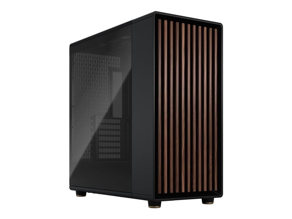 Fractal Design North XL - Tower - utökad ATX - genomskinlig sidopanel (härdat glas) - ingen strömförsörjning (ATX) - kolsvart - USB/Audio/Mic