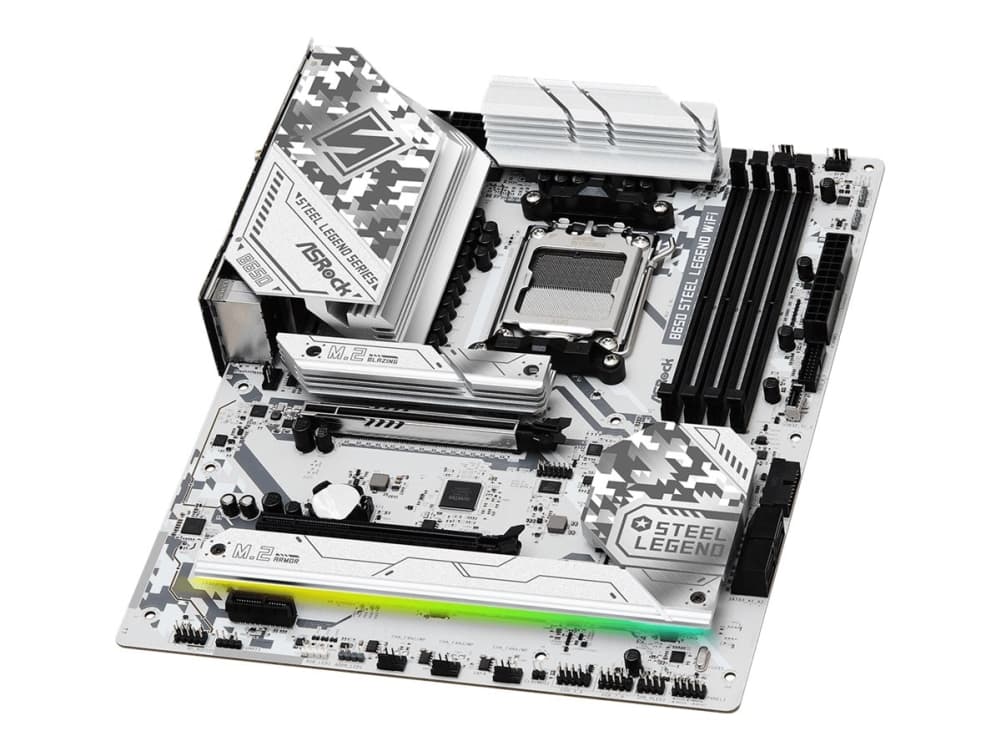 ASRock B650 Steel Legend WiFi Moderkort ATX Socket AM5 AMD B650 Chipuppsättning