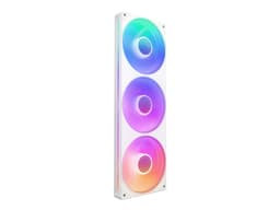 NZXT F Series F360 RGB Core - Fläktenhet med enkel ram - 120 mm - matt vit
