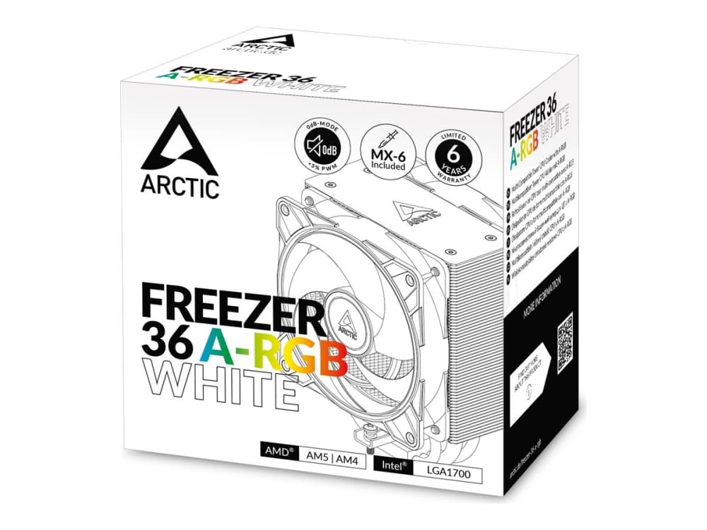 Arctic Freezer 36 A-RGB White Køler