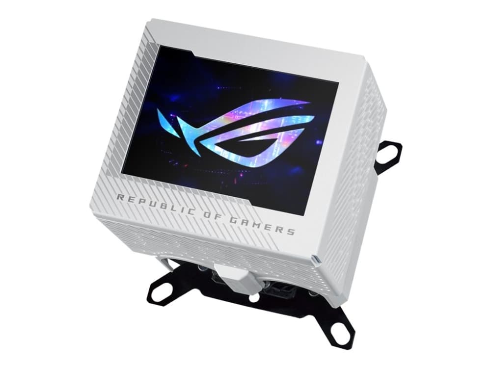 ASUS ROG RYUJIN III WB White Edition, Vattenblock, Koppar, Vit, LGA 1150 (Socket H3), LGA 1151 (Socket H4), LGA 1155 (Socket H2), LGA 1156 (Socket H), LGA 1200..., 1 fläkt(ar), 21,08 kubikfot/min.