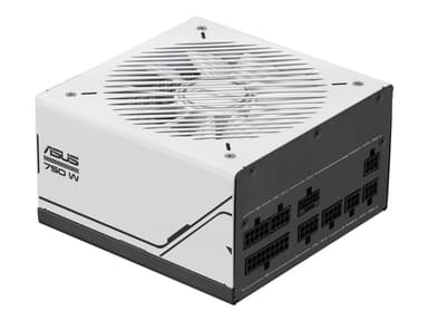 ASUS PRIME - Nätaggregat (intern) - ATX12V 3.0/ EPS12V - 80 PLUS Gold - AC 100-240 V - 750 Watt - aktive PFC - svart, vit