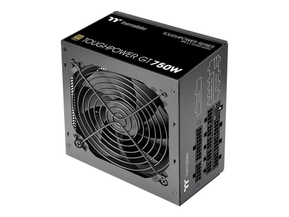 Thermaltake ToughPower GT 750W - Nätaggregat (intern) - ATX12V 3.1/ EPS12V - 80 PLUS Gold - AC 100-240 V - 750 Watt - aktive PFC - svart
