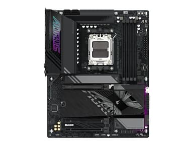 AORUS X870E ELITE WIFI7 - Moderkort - ATX - Socket AM5 - AMD X870E Chipuppsättning - USB-C 3.2 Gen 2x2, USB4, USB 3.2 Gen 1, USB 3.2 Gen 2 - 2.5 Gigabit LAN, Bluetooth, Wi-Fi 7 - inbyggda grafiken (CPU krävs) - HD-ljud (8 kanaler)