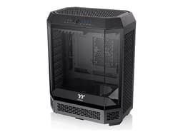 Thermaltake The Tower 600 - Mid tower - ATX - genomskinlig sidopanel (härdat glas) - ingen strömförsörjning (PS/2) - svart - USB/ljud