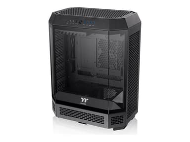 Thermaltake The Tower 600 - Mid tower - ATX - genomskinlig sidopanel (härdat glas) - ingen strömförsörjning (PS/2) - svart - USB/ljud