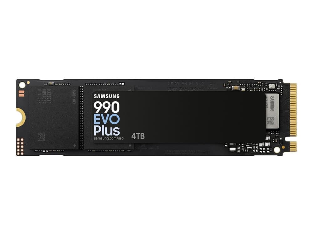Samsung 990 EVO Plus MZ-V9S2T0 - SSD - krypterat - 4 TB - inbyggd - M.2 2280 - PCIe 5.0 x2 (NVMe) - 256 bitars AES - TCG Opal Encryption 2.0