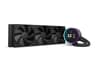 NZXT Kraken Elite 360 - Kylsystem med vätska till processorn - med LCD-display - Elementstorlek: 360 mm - (för: LGA1851, LGA1700, LGA1200, LGA115x Socket, AM4, AM5) - koppar - 120 mm - mattsvart