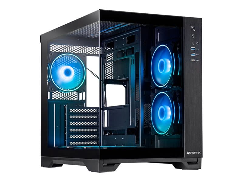 Chieftec Visio Tower ATX (härdat glas) ingen strömförsörjning (ATX) svart