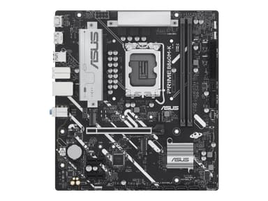 ASUS PRIME B860M-K - Moderkort - micro ATX - LGA1851-uttag - B860 Chipuppsättning - USB 3.2 Gen 2, USB 3.2 Gen 1, USB-C 3.2 Gen 1 - 2.5 Gigabit LAN - inbyggda grafiken (CPU krävs) - HD-ljud (8 kanaler)