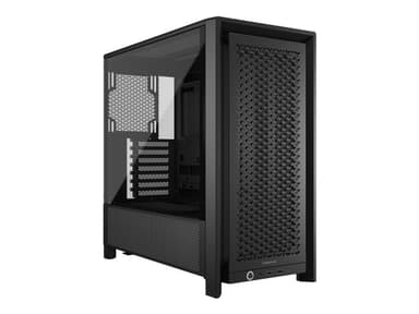 CORSAIR FRAME 4000D - Mid tower - utökad ATX - genomskinlig sidopanel (härdat glas) - ingen strömförsörjning (ATX) - svart - USB/ljud