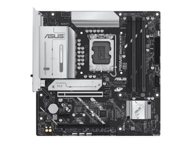 ASUS PRIME B860M-A WIFI - Moderkort - micro ATX - LGA1851-uttag - B860 Chipuppsättning - USB-C 3.2 Gen 2x2, USB 3.2 Gen 2, USB 3.2 Gen 1, USB-C 3.2 Gen 1 - 2.5 Gigabit LAN, Bluetooth, Wi-Fi 6E - inbyggda grafiken (CPU krävs) - HD-ljud (8 kanaler)