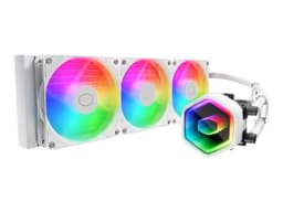 Cooler Master MasterLiquid 360 Core II - Kylsystem med vätska till processorn - Elementstorlek: 360 mm - (för: LGA1851, LGA1700, LGA1200, LGA2066, LGA2011-3, LGA2011, LGA1151, LGA1150, LGA1155, LGA1156, AM4, AM5) - 120 mm - vit