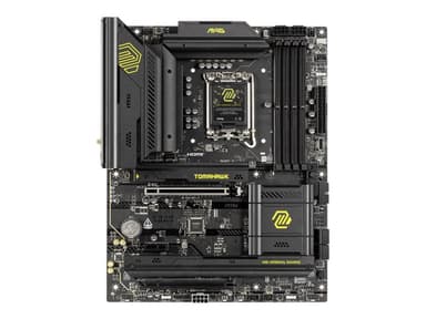 MSI MAG B860 TOMAHAWK WIFI - Moderkort - ATX - LGA1851-uttag - B860 Chipuppsättning - USB4, USB 3.2 Gen 1, USB 3.2 Gen 2, USB-C 3.2 Gen2 - 5 Gigabit Ethernet, Wi-Fi 7, Bluetooth - inbyggda grafiken (CPU krävs) - HD-ljud (8 kanaler)