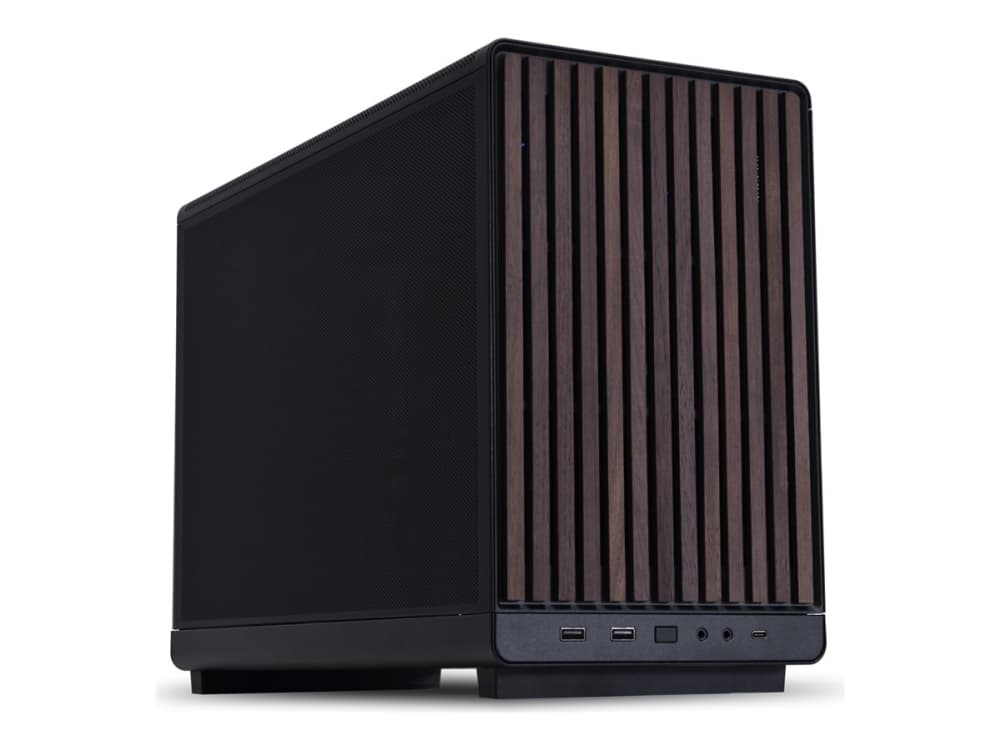 Lian Li A3- mATX-WD (svart/walnut)