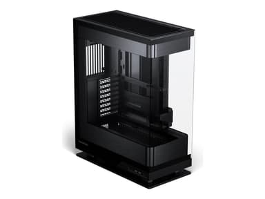 Phanteks Evolv Series X2 - Mid tower - utökad ATX - genomskinlig sidopanel (härdat glas) - ingen strömförsörjning (ATX) - borstad svart - USB/ljud